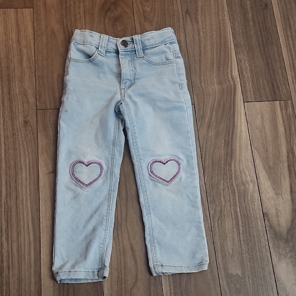🔥Miss K Light Blue Kids Jeans with Heart Accents